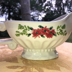 Holiday, Poinsettia, Gravy boat, Roscher & Co.